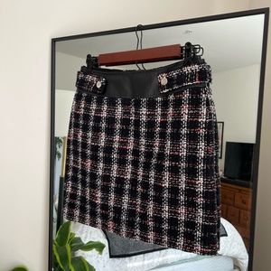 Maje Jisido Tweed Mini Skirt